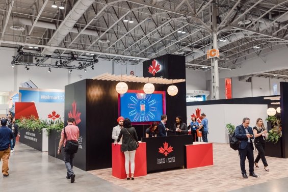 Invest in canada's event booth