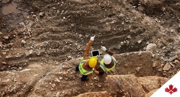 construction workers in mine