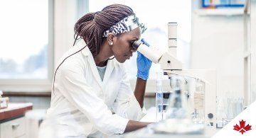 Woman in Lab