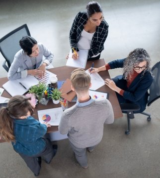 Shot of a group of businesspeople having a meeting in a boardroom