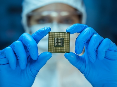 women holding semiconductor
